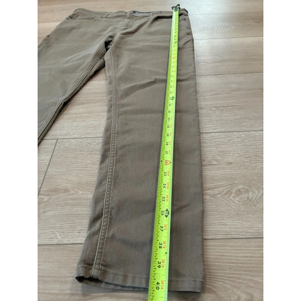 DKNY Men's Slim Straight Fit Chino Pants Khaki Tan W38 L30 Casual Dress